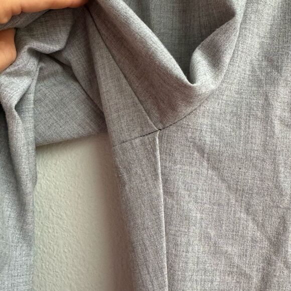 $5/$25 Zara High Waisted Tapered Trouser Cuffed Relaxed Slouchy Size Medium Gray - Picture 3 of 6